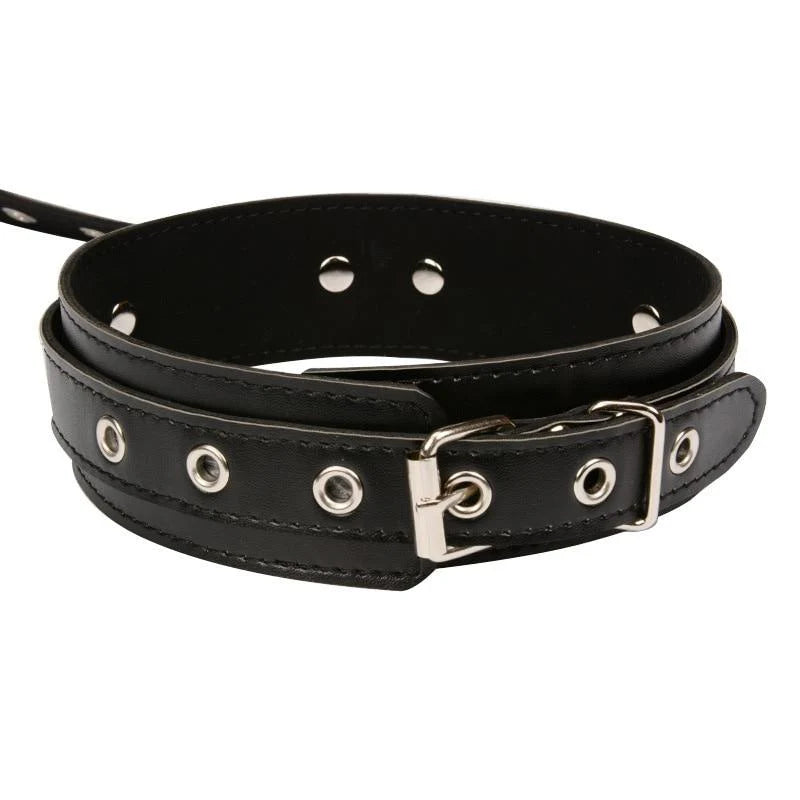 Menottes & collier en cuir