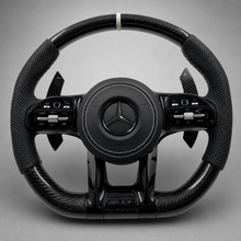 Volant Carbone Custom – Mercedes-AMG | Surpiqûres Blanches