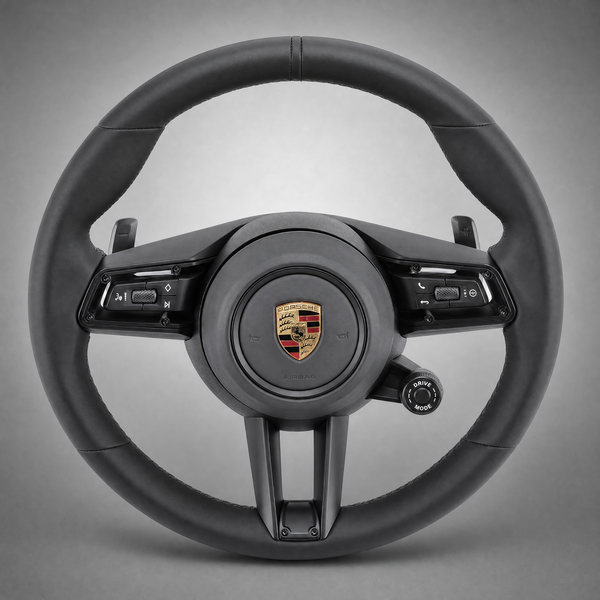 Volant Porsche Sport Custom –  | Cuir Noir & Sélecteur Drive Mode