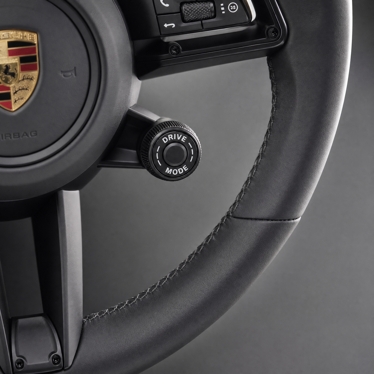 Volant Porsche Sport Custom –  | Cuir Noir & Sélecteur Drive Mode