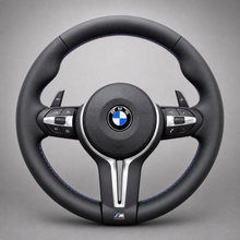 Volant BMW M Sport | Cuir Noir & Surpiqûres Tricolores