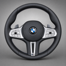 Volant BMW M Sport G-Series – Cuir Noir | Surpiqûres Tricolores