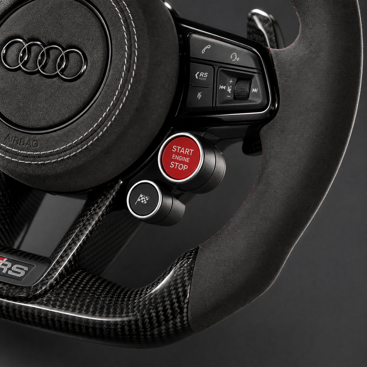 Volant Audi R8 / TT RS Custom – Carbone & Alcantara